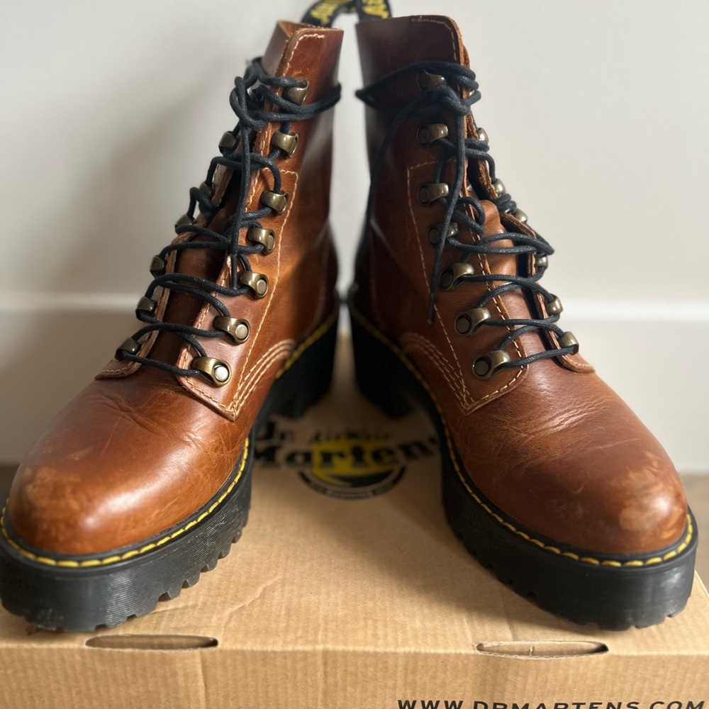 Dr. Martens Tan Leather Men's Boots